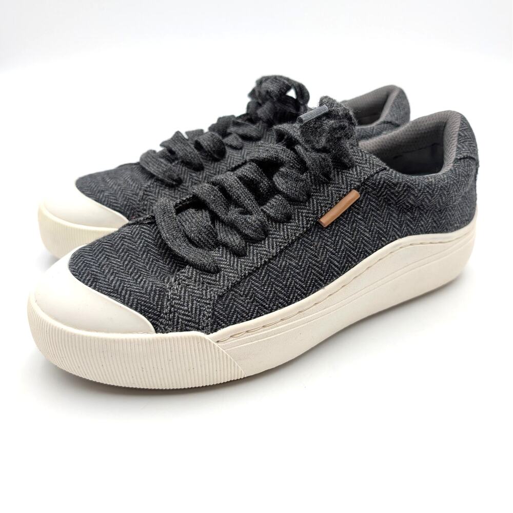 Dr. Scholl's Time Off Lace-Up Sneaker Shoes Women's Charcoal Grey Size US7M EU37